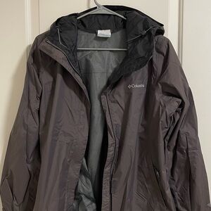 Columbia Omni-Tech Waterproof Jacket - Brown with White Logo